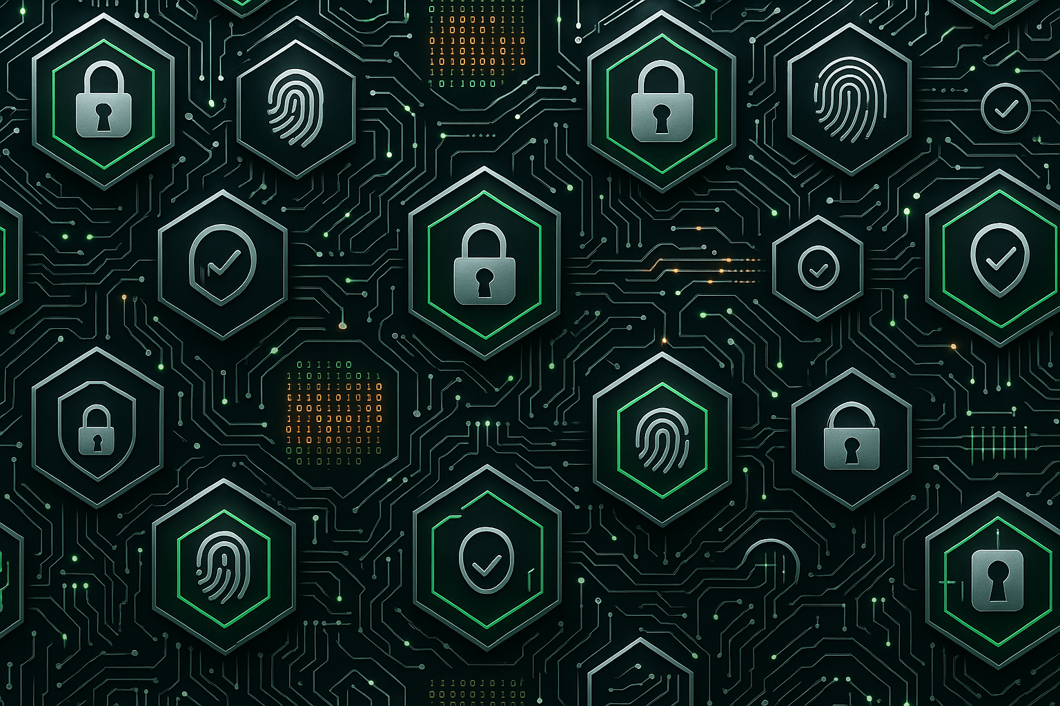 high tech repetetive pattern showing security